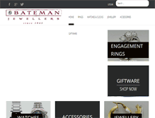 Tablet Screenshot of batemanjewellers.com